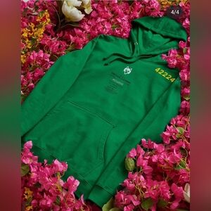 Greyson Garden Of Wolves Hoodie Green EUC Preppy Luxury Streetwear Medium